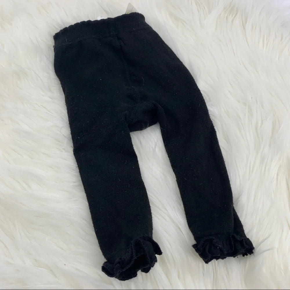 Baby girl knit footless tights - 6-18 months